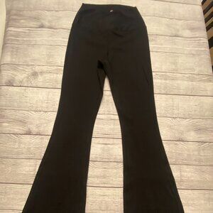 Yogalicious Black Bell Bottom Flare V Waisted Leggings Size XS NWOT